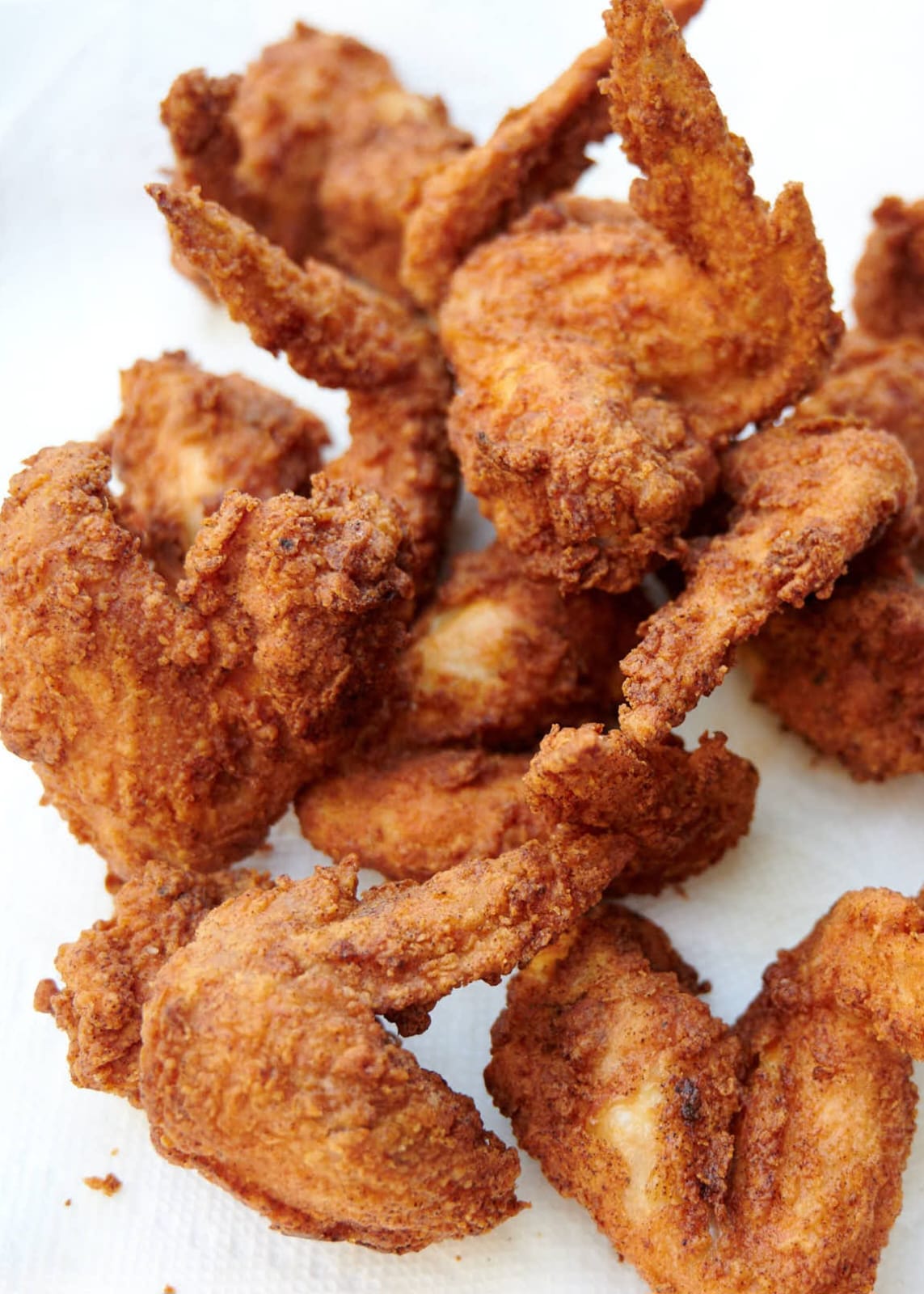 Seasoned fried chicken wings