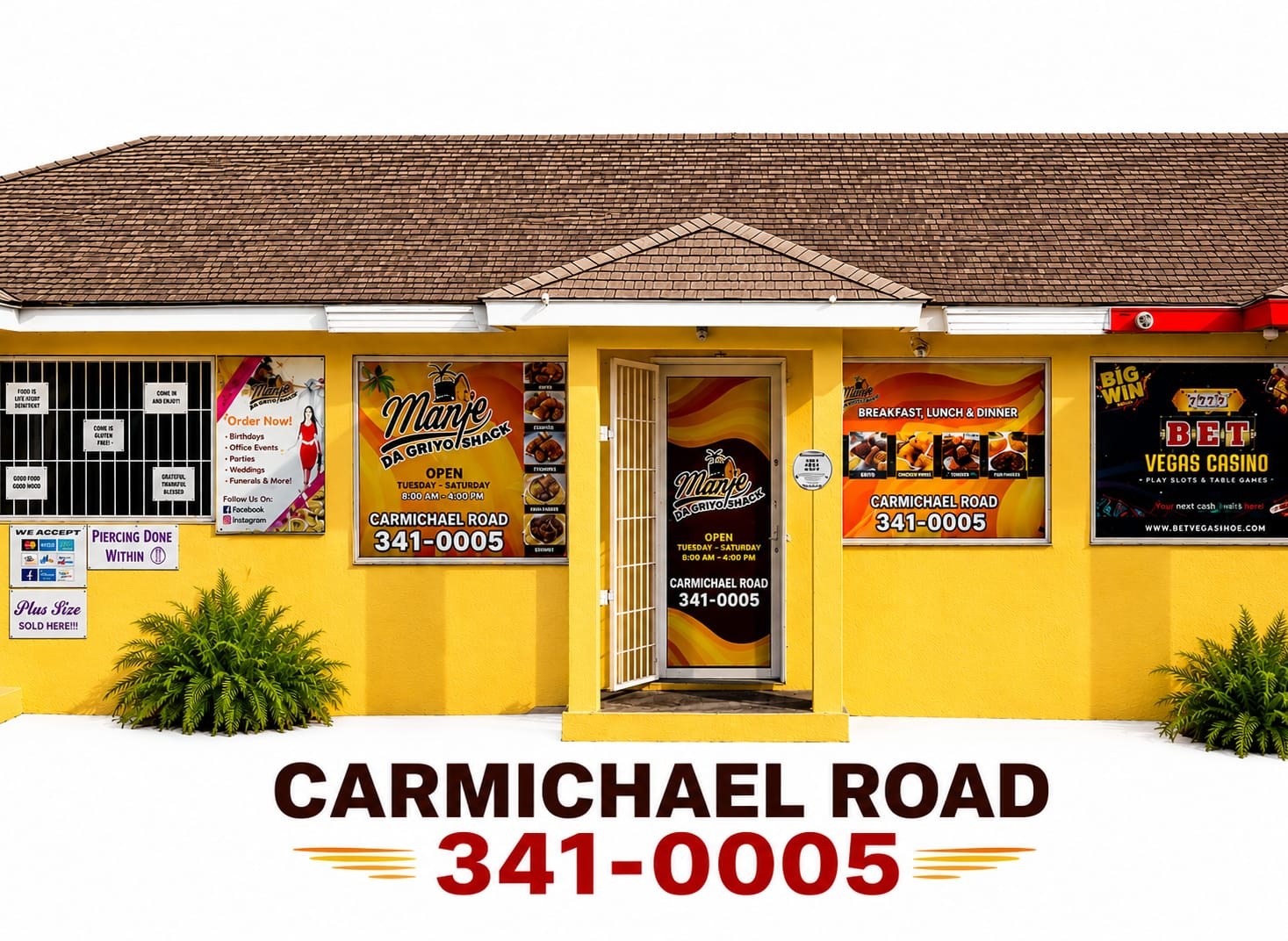 Manje Da Griyo Shack on Carmichael Road, Nassau